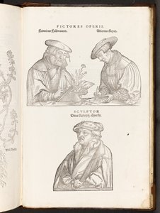 BT3.267.5 opp s896 Taiteilijat ja kaivertaja, kuvitus teoksesta De historia stirpium commentarii insignes, Leonhart Fuchs, 1542.