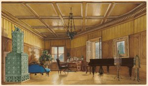 Saksin prinsessan arkkiherttuatar Margareten musiikkihuone Schloss Ambrasissa tekijältä Heinrich von Förster