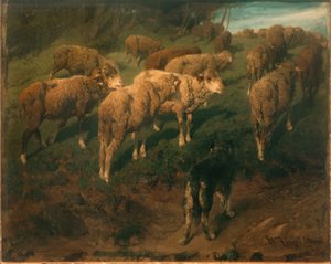 Lammas mustalla koiralla tekijältä Heinrich von Zügel