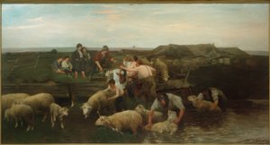 Lampaan pesu tekijältä Heinrich von Zügel