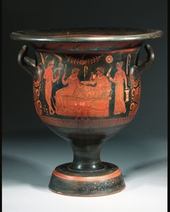 Suuri Apulian punahahmoinen kraatteri, n. 350-340 eKr. (keraaminen) tekijältä Helbig Painter (attr. to)