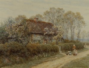 Mökki Freshwater Gatessa tekijältä Helen Allingham