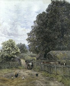 Maatilapiha tekijältä Helen Allingham
