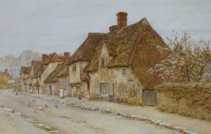 Village Street, Kent tekijältä Helen Allingham
