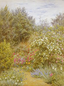 Ruusut Surrey Gardenissa (wc paperilla) tekijältä Helen Allingham
