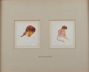 Tutkimus tytöstä punaisessa huivissa tekijältä Helen Allingham