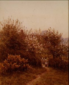 Orchard keväällä tekijältä Helen Allingham