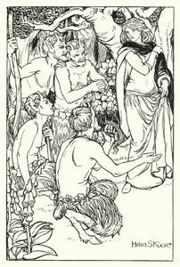 Satyrs pelastaa Unan (kaiverrus)