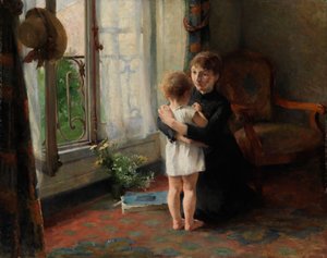 Äiti ja lapsi tekijältä Helene Schjerfbeck