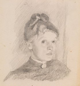 Omakuva, 1880-1884. tekijältä Helene Schjerfbeck