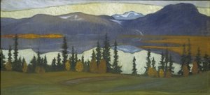 Näkymä Klockasta, n. 1910 (akvarelli guassilla)