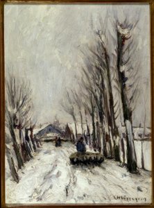 Schafherde im Winter