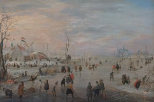 Jäästä nauttiminen tekijältä Hendrick Avercamp