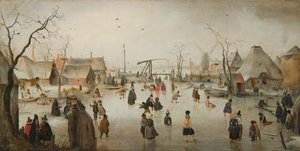 Jäämaisema tekijältä Hendrick Avercamp