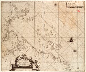 Afrikan, Intian ja Sri Lankan kartta vuodelta 1680 (painettu). tekijältä Hendrick Doncker