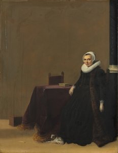Muotokuva naisesta koiran kanssa, n. 1635