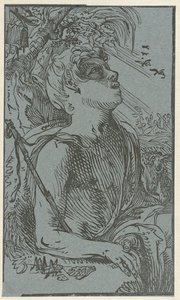 Johannes Kastaja erämaassa tekijältä Hendrick Goltzius (attributed to)