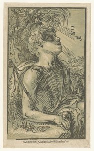 Johannes Kastaja erämaassa tekijältä Hendrick Goltzius (attributed to)