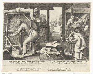 kielen teroitin tekijältä Hendrick Goltzius (attributed to workshop of)