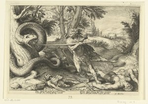 Cadmus tappaa lohikäärmeen Ovid