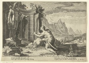 Cadmus kysyy Delphin oraakkelilta, mitä tehdä nyt, kun hän ei ole löytänyt sisartaan Europaa Ovid