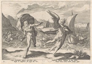 Coronis muuttuu variksi Metamorphoses of Ovid (sarjan nimi)