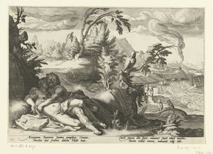 Corvus saa tytön Coronisin kiinni Ovid