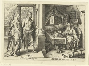 Juno ja Jupiter neuvottelevat Tiresiasista Ovid