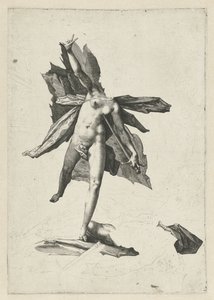 Pyramus ja Thisbe tekijältä Hendrick Goltzius (workshop of)
