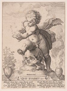 Allegoria katoavaisuudesta (Quis Evadet) tekijältä Hendrick Goltzius