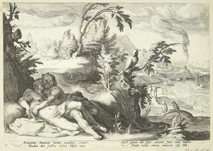 Apollon ja Koronis tekijältä Hendrick Goltzius