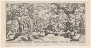 Cupidon ja Psychen häät tekijältä Hendrick Goltzius