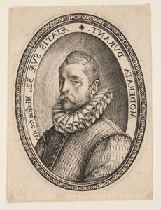 Miehen rintakuva vasemmalle päin tekijältä Hendrick Goltzius