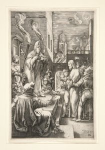 Kristus ennen Kaifaa tekijältä Hendrick Goltzius