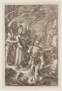 Kristus vangittuna, elokuvasta Passio tekijältä Hendrick Goltzius