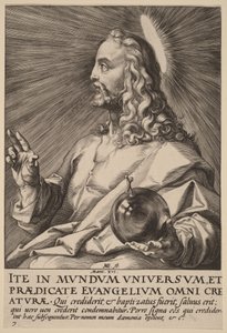 Kristus Salvator Mundina tekijältä Hendrick Goltzius