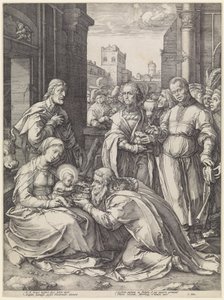 Kolme kuningasta tekijältä Hendrick Goltzius