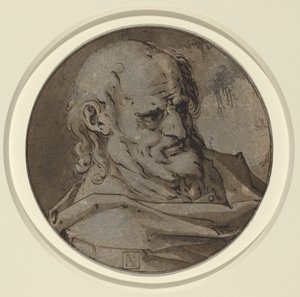 Apostolin pää tekijältä Hendrick Goltzius