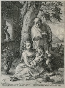 Pyhä perhe Johannes Kastajan kanssa Mary