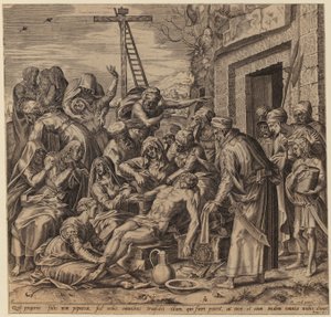 Pyhä Hieronymus tekijältä Hendrick Goltzius