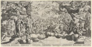 Amorin ja Psyken häät tekijältä Hendrick Goltzius