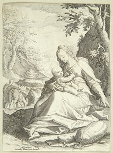 Loput lennolla Egyptiin tekijältä Hendrick Goltzius