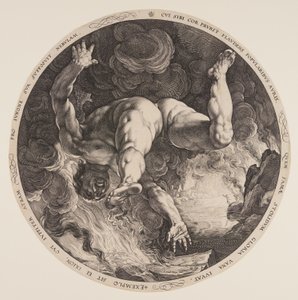Ixion, elokuvasta The Four Disgracers (Neljä häpäisijää) tekijältä Hendrick Goltzius