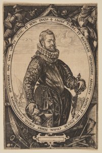 Jacques de la Faille tekijältä Hendrick Goltzius