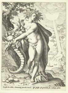 Maa (Terra) tekijältä Hendrick Goltzius