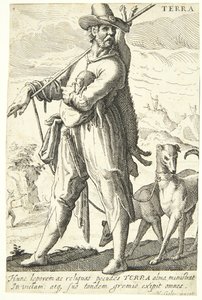 Maa (Terra) tekijältä Hendrick Goltzius