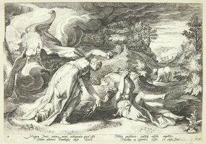Juno muuttaa Kallistosta karhun tekijältä Hendrick Goltzius