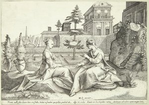 Beroëksi naamioitunut Juno varoittaa Semeleä tekijältä Hendrick Goltzius