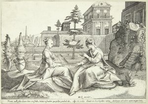 Beroëksi naamioitunut Juno varoittaa Semeleä tekijältä Hendrick Goltzius