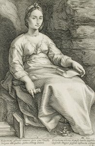 Melpomenē tekijältä Hendrick Goltzius